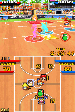 Mario Basketball 3 on 3 on melonDS