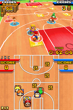 Mario Basketball 3 on 3 on MelonDS